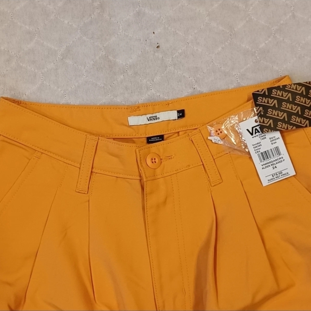 Vans Women Alder Relaxed Peach Colored Relaxed Fit Pants NWT 112025 - Picture 3 of 7